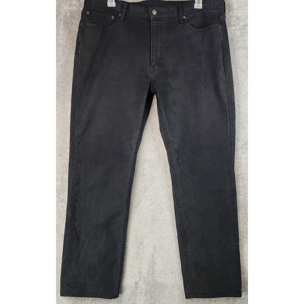 Levis 541 Athletic Taper Jeans Mens 38x30 Black Denim Stretch Casual Outdoor - Picture 1 of 16